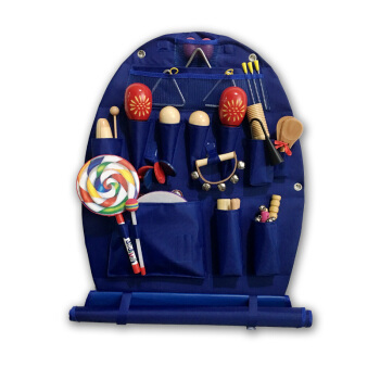 奧爾夫兒童打擊樂器18件組合套件 讓音樂啟蒙在藍色世界中綻放